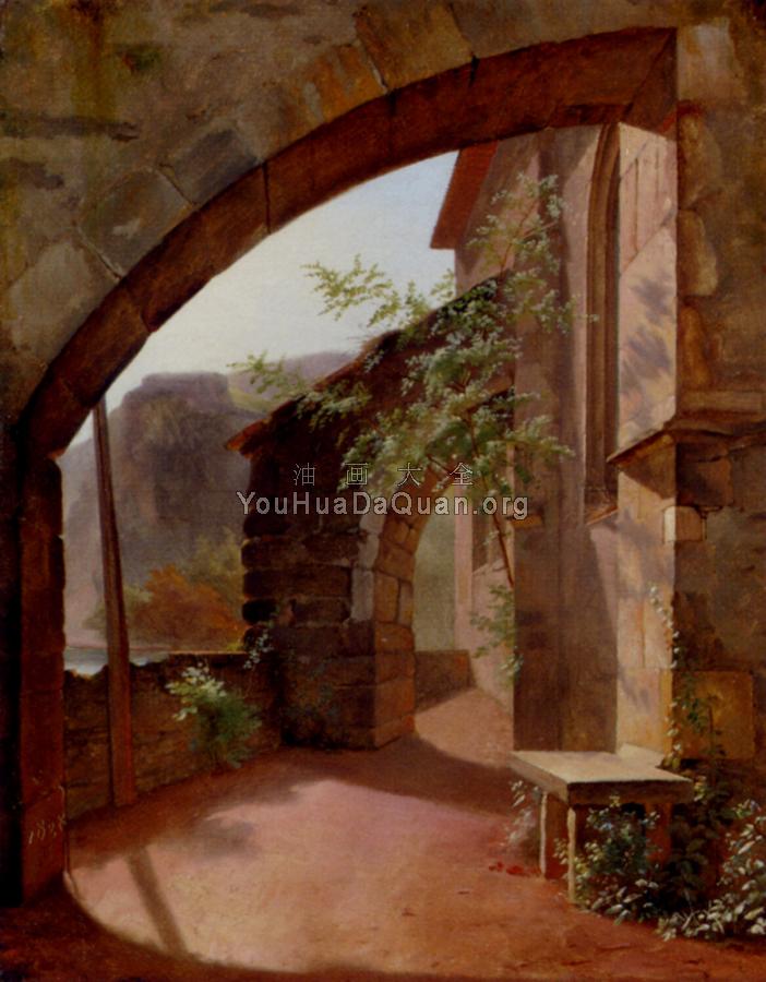 A View Along The Italian Coastline - 查尔斯·埃米尔·希伯勒特·莱康特·韦内特